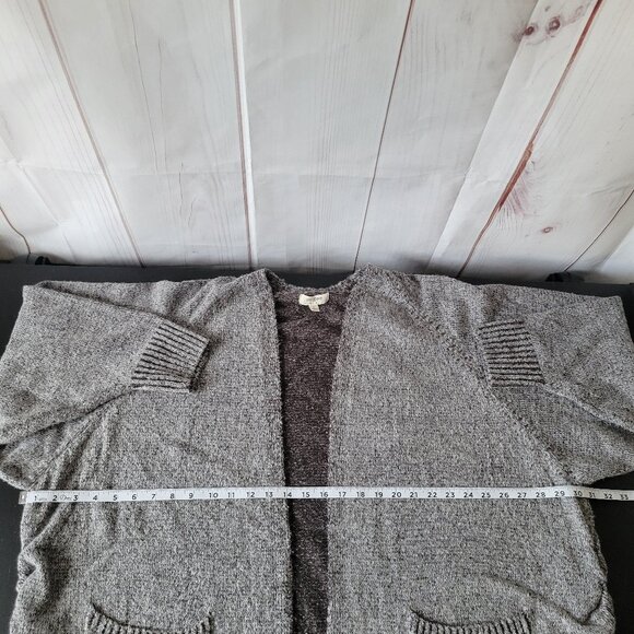 Umgee USA Cardigan Sweater, Women’s L, Gray, Open Front, 2 Front Pockets, EUC - Picture 9 of 10